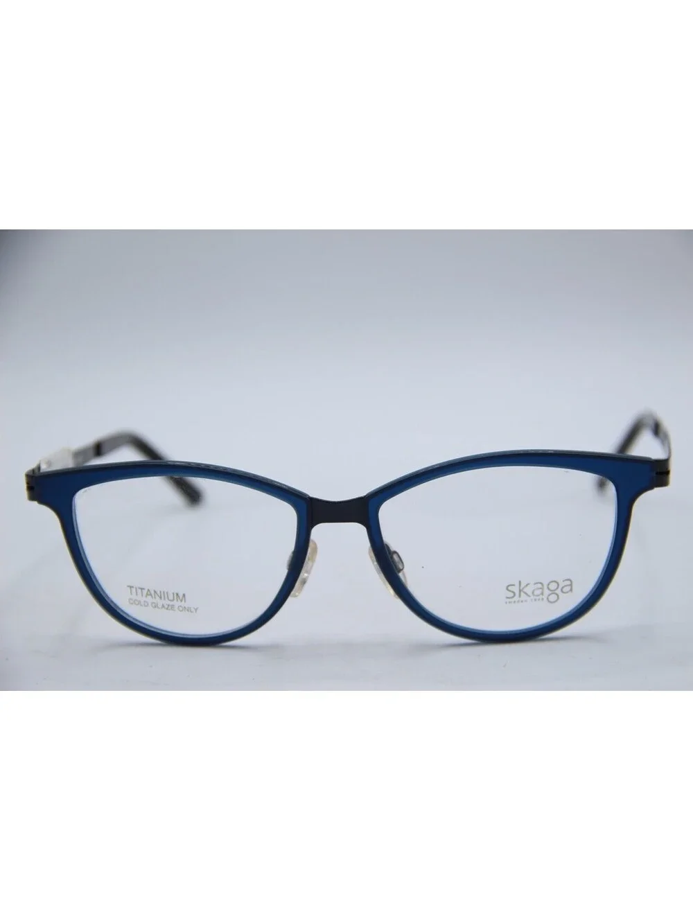 Skaga Titanium Cold Glaze Only 2537-U Giesse 101 Blue Black Authentic Eyeglasses